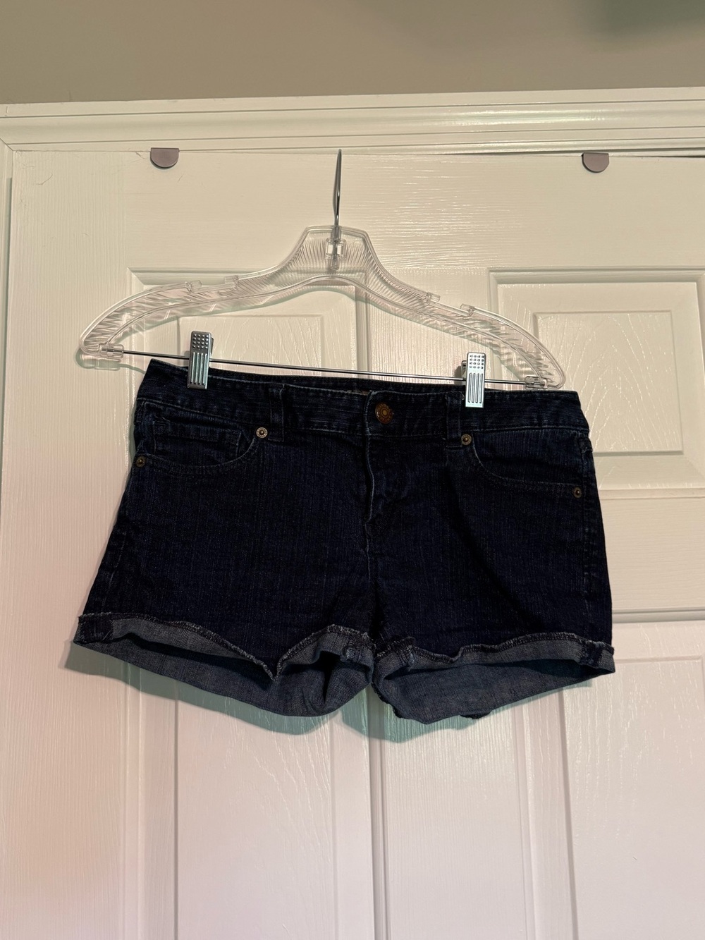 Express Dark Blue Denim Jean Shorts